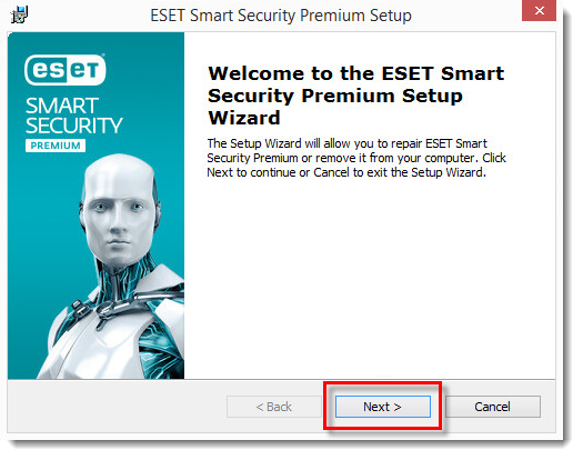 حذف محصول ESET home در ویندوز 8