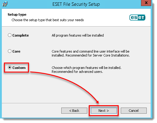 تنظیمات توصیه شده برای ESET File Security نصب شده روی ترمینال یا سرور Citrix (7.x)