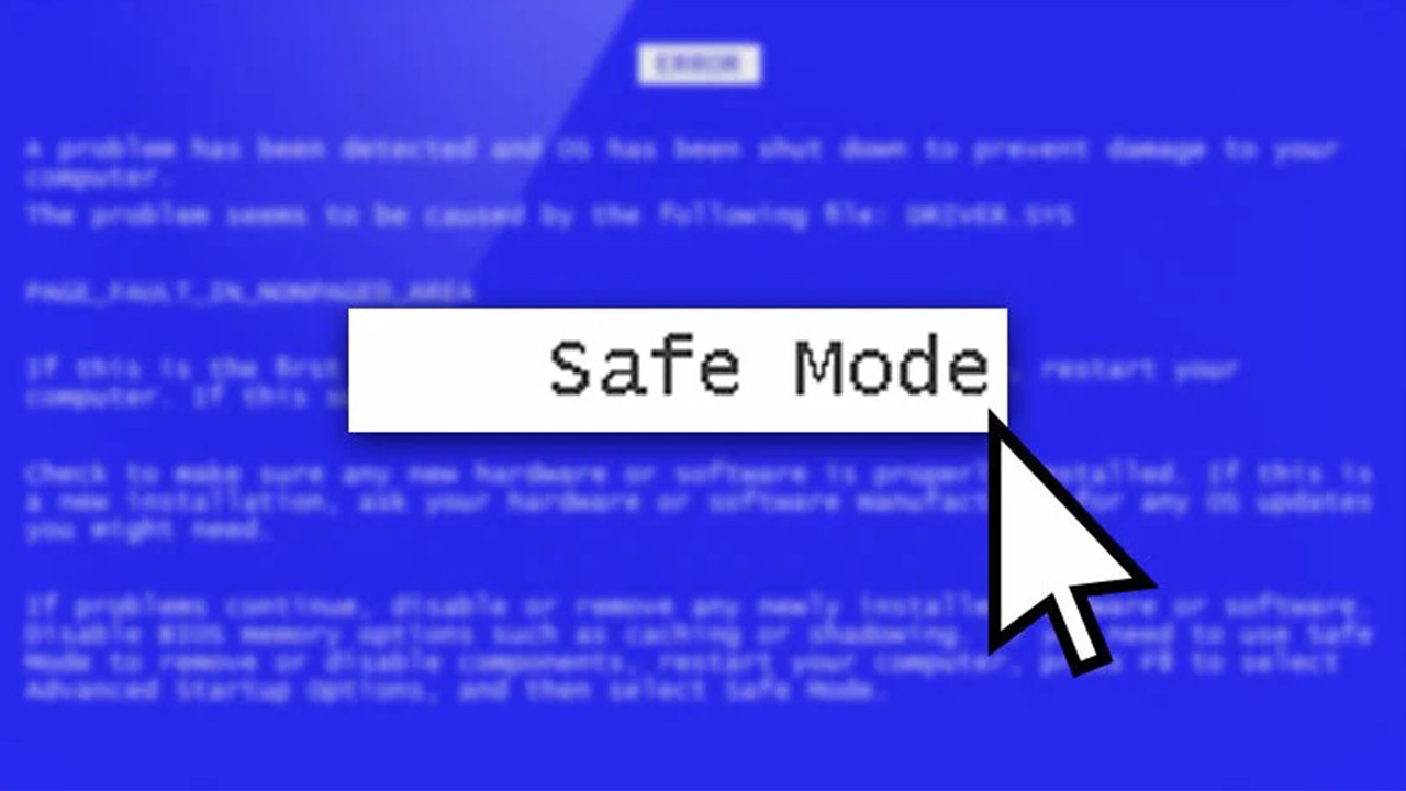 ویندوز را در حالت Safe Mode یا Safe Mode with Networking اجرا کنید