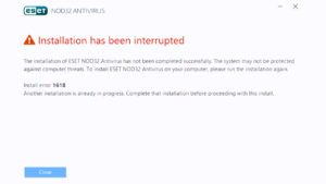 Read more about the article خطای نصب 1618 ” Installation has been interrupted ” [شناسه: KB5974]